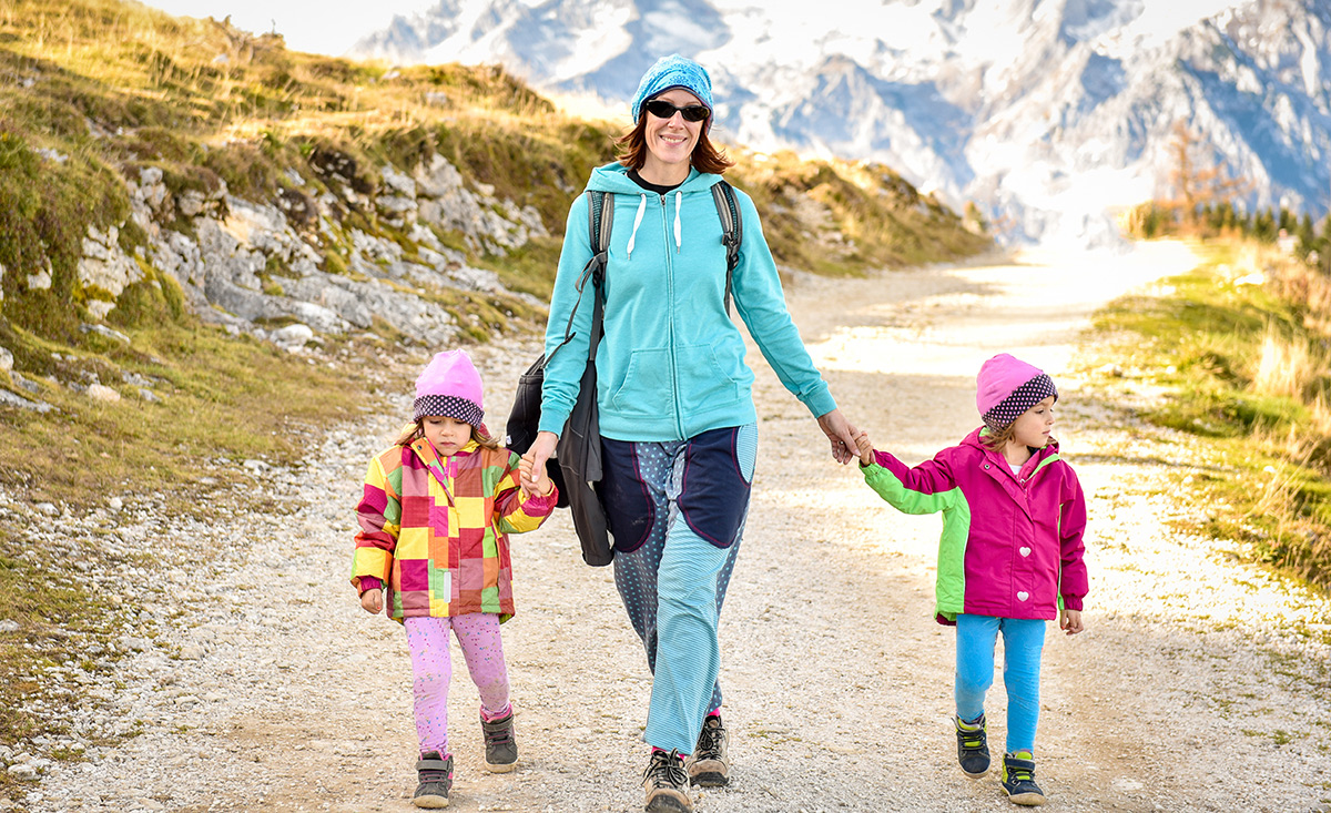 Familien Wanderurlaub in den Alpen