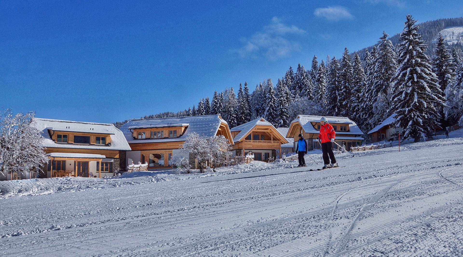 Familien-Skiurlaub an der Skipiste in Bad Kleinkirchheim - Trattlers Hof Chalets